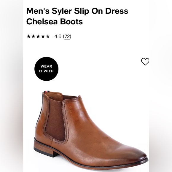 Tommy Hilfiger, Men’s Syler Slip on Dress Chelsea Boots - Picture 11 of 11